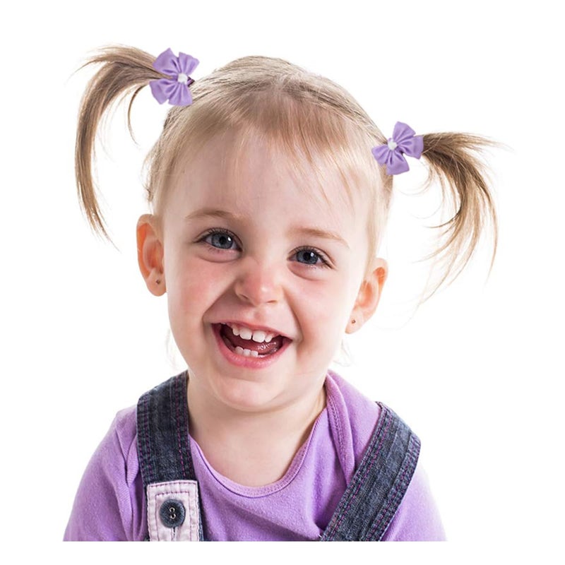 WillingTee 80Pcs Baby Hair Ties for Girls,Cute Small Hair Ties for Thin Hair,40 Pairs Ponytail Holders Elastic Hair Rubber Bands Hair Accessories for baby girls infant toddler kids - Image 4